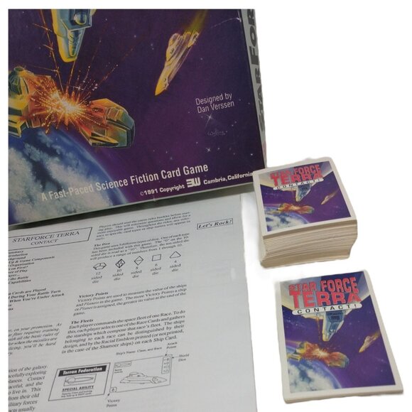 Star Force Terra Contact! 1991 Sci-Fi Card Game by Dan Verssen 3W Complete - Picture 7 of 7